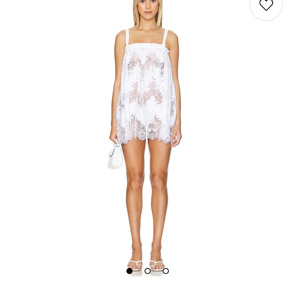 White Lace Mini Dress